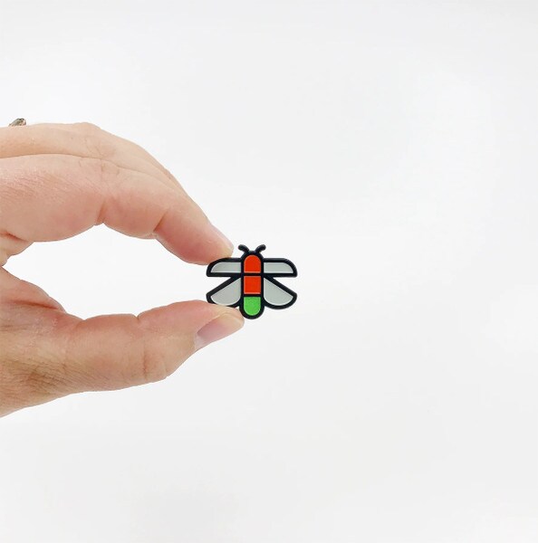 Firefly Pin, Enamel Pin, Glow-In-The-Dark